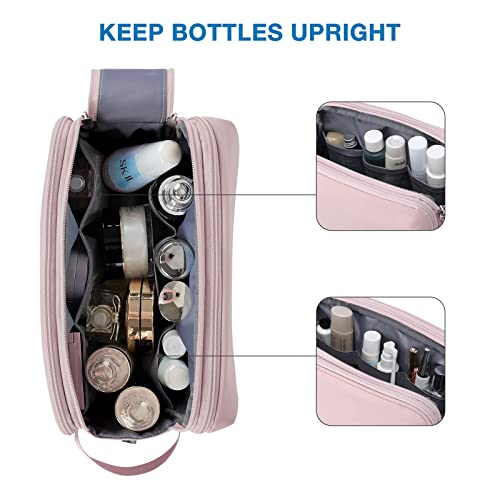 Bagsmart Toiletry Bag For Men, Large Travel Toiletry Organizer Dopp Kit Water-Resistant Shaving Bag For Toiletries Accessories, Door Room Essentials, Pink #TOP3