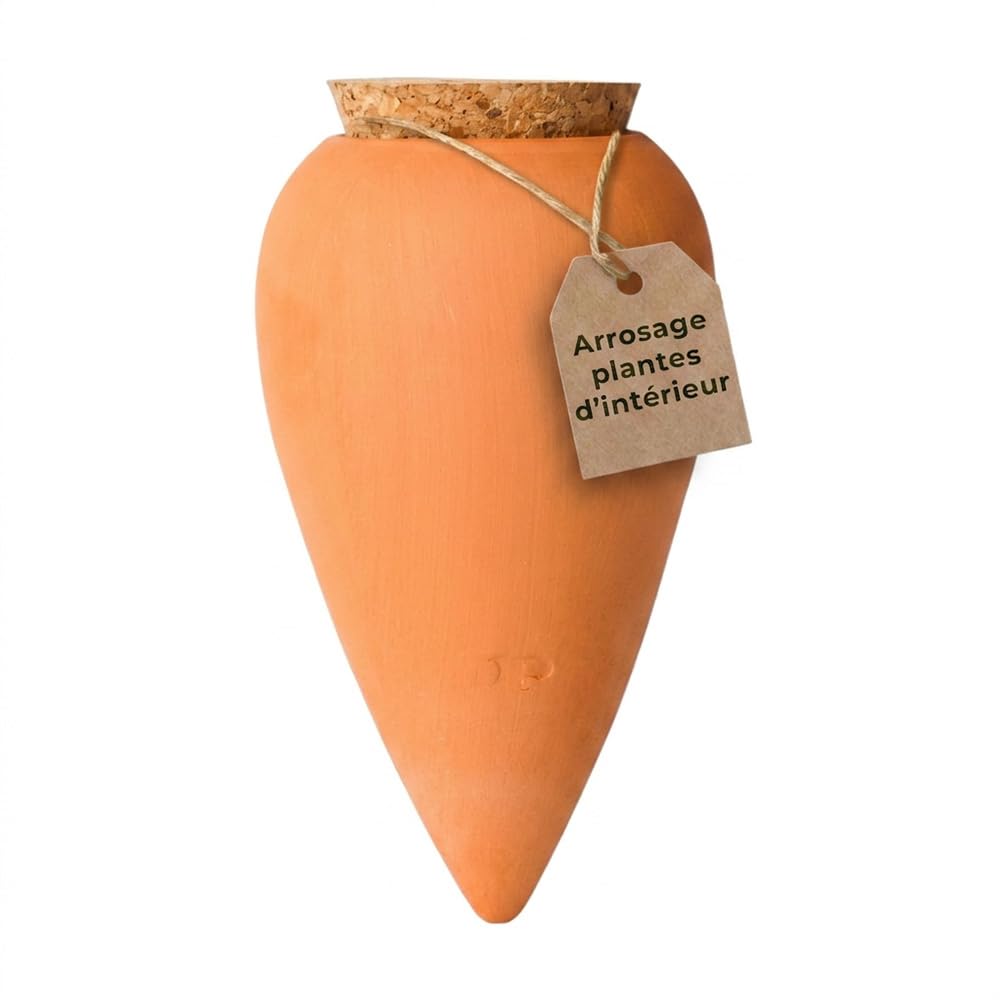 Pepin | Olla Terracotta Planting | Automatic and Ecological Watering for Indoor and Outdoor Plants | Natural Irrigation System | Autonomy of Approximately 1 Week | OYA Terracotta - 25cl