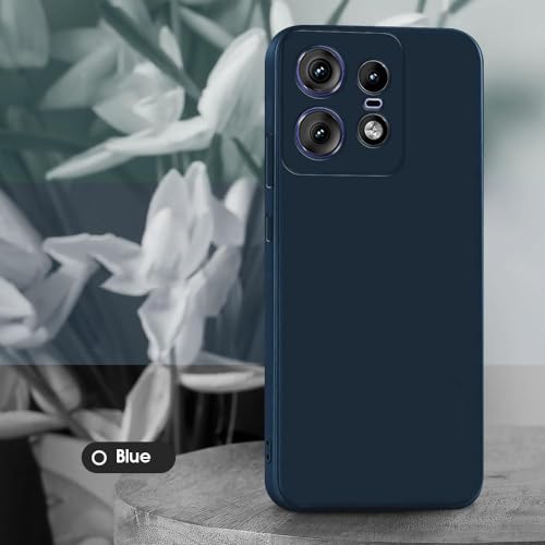 Image of Back Cover for Motorola Moto Edge 50 Pro 5G | Full Camera Protection | Premium Liquid Silicon Case | Flexible Bumper Case for Motorola Moto Edge 50 Pro 5G (Dark Blue)