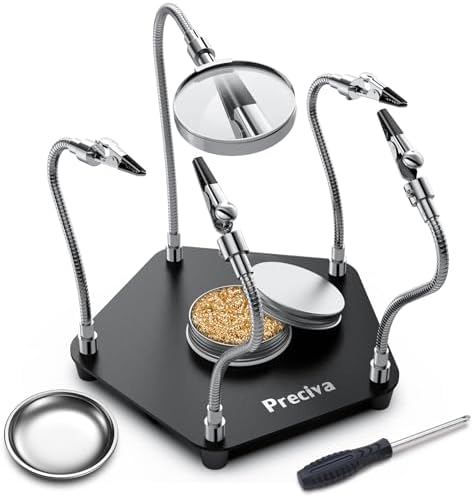 Helping Hands Soldering Third Hand Soldering Tool Pcb Holder Flexible Arms Helping Hands Swivel Holder Crafts Jewelry Hobby Workshop Helping Station G 601099516256177