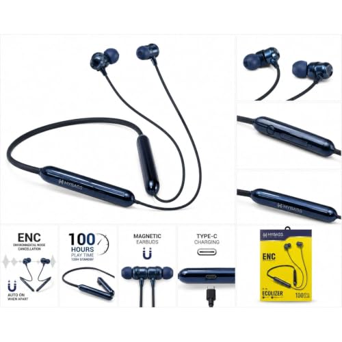 Image of Bluetooth Neckband with Magnetic Earbuds, and Sweat Resistance HL 66