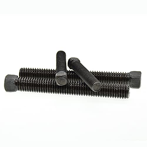 M6 M8 M10 Carbon steel Square head screws with flat point GB821 - (Size: M6-30mm(10pcs))