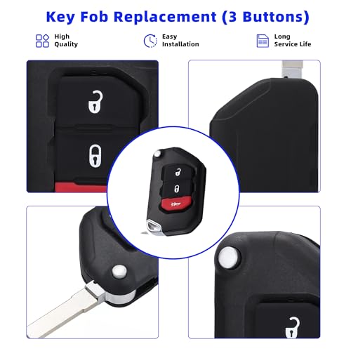 Clé Jeep Wrangler 2018-2022 télécommande pour vos sorties outdoor - 5