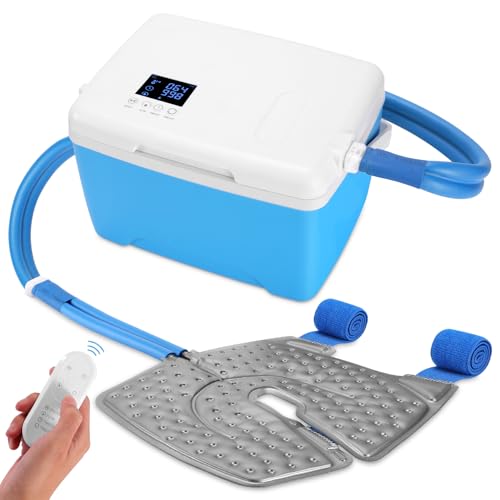 Image of Upgraded Ice Machine for Knee After Surgery | Power-Saving Mode & Wireless Remote Control & Timer & LED Screen, Joint Ankle Elbow Replacement Cold Therapy Compression Pad, Cryotherapy Pain Relief