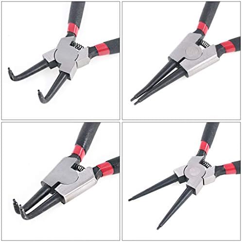 Glarks 4 Piece 7-Inch Internal / External Snap Ring Pliers Set