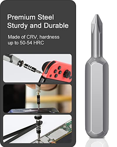 Small Screwdriver Set With 120 Bits, Kingsdun 130 In 1 Precision Magnetic Screwdriver Bit Set With Tweezer, Flat, Phillips, Pentalobe, Torx Star Screwdriver (Black) #TOP6