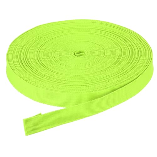 Sangle nylon 20mm vert fluo pour réparation équipement outdoor et camping