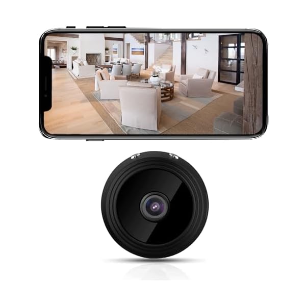 Gelid Hidden Camera Spy Camera Best Mini Camera Nanny Camera HD 1080P WiFi Wireless Camera with Audio - Live Video Recorder with Night Vision - Surveillance Camera Full HD （Free 64GB Storage Card）