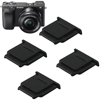 Little Syohe 4packsCamera Hot Shoe Cover Protector Cap for Sony ZV-1 II ZV-E1 ZV-1F FX30 ZV-E10 A7C A6000 A6100 A6300 A6400 A6500 A6600 A7R V A7RIV A7IV A7III IV