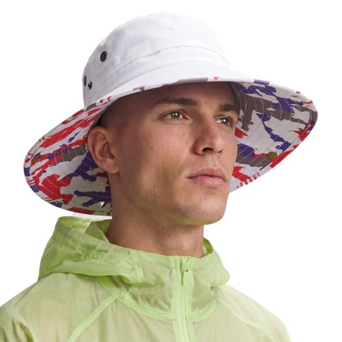 Image of TOP-EX UVCoolix Cooling UPF50+ Wide Brim Sun Hat, Waterproof, Big Head | cooling sweatband, waterproof, water resistant, UV protection, wide brim, breathable, big-head fit, fishing, hiking, beach