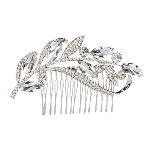 Tinksky Bridal Hair Combs Wedding Hair Pieces Hair Pin Wedding Hair Accesories