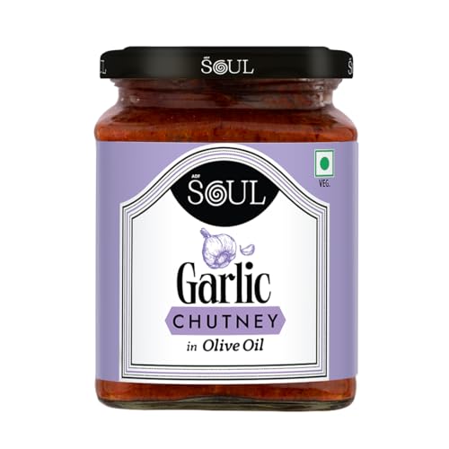 Image of ADF Soul Garlic Lovers' Delight | Made in 100% Olive Oil | Our Best-Selling Spicy & Bold Indian Chutney with Real Garlic and Hand-Crafted masalas | Perfect with Snacks & Meals |275g.