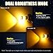 iBrightstar 3157 LED Bulb Amber, 3157a LED Turn Signal Bulbs Super Bright for vehicle Blinker Lights and Turn Signal Lights, 2 Pack