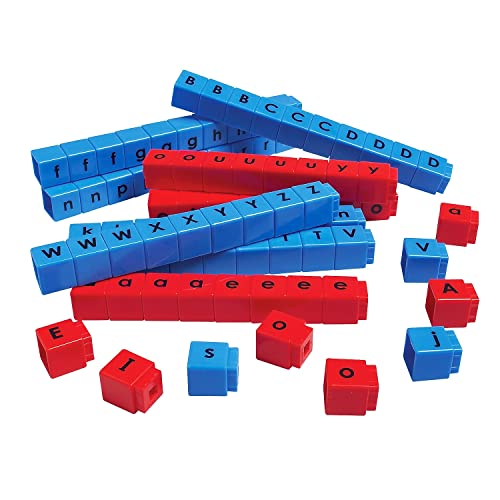 Didax CVC Unifix Letter Cubes (Set of 90) - Interactive Phonics and Spelling Learning Blocks Resource for Pre-K to Early Elementary