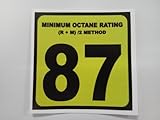 87 Gasoline Sticker