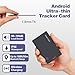 Reyke Wallet Tracker Android Card, Tracking Card Bluetooth Tracker for Android Phones, Compatible with Google Find My Device, Rechargeable Wallet Finder for Keys, Luggage, Backpack