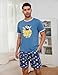 Demegimi Pijama Hombre Verano Pijamas Corto Manga Corta Conjunto Ligero Verano Imagen de Demegimi Pijama Hombre Verano Pijamas Corto Manga Corta Conjunto Ligero Verano