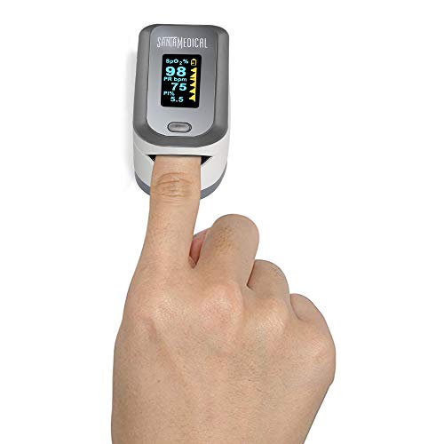 Finger Pulse Oximeter, (SpO2) Blood Oxygen Saturation Monitor with Pulse Rate Measurements and Pulse Bar Graph, Digital Reading LED Display