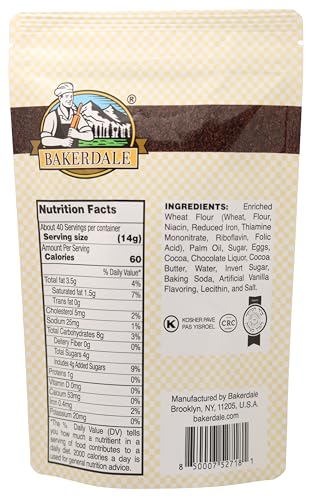  Bakerdale Black Cookie Crumbs Chocolate Dirt for Baking, Decorating, and Bristling, 20 ounce pouch
| Bakerdale Black Co