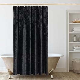 TAMGHO Black Shower Curtain...