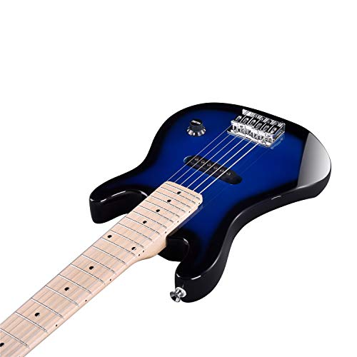 Winzz Egm100 30 Inches Real Kids Electric Guitar With Beginner Kit, Right Handed, Blueburst #TOP7