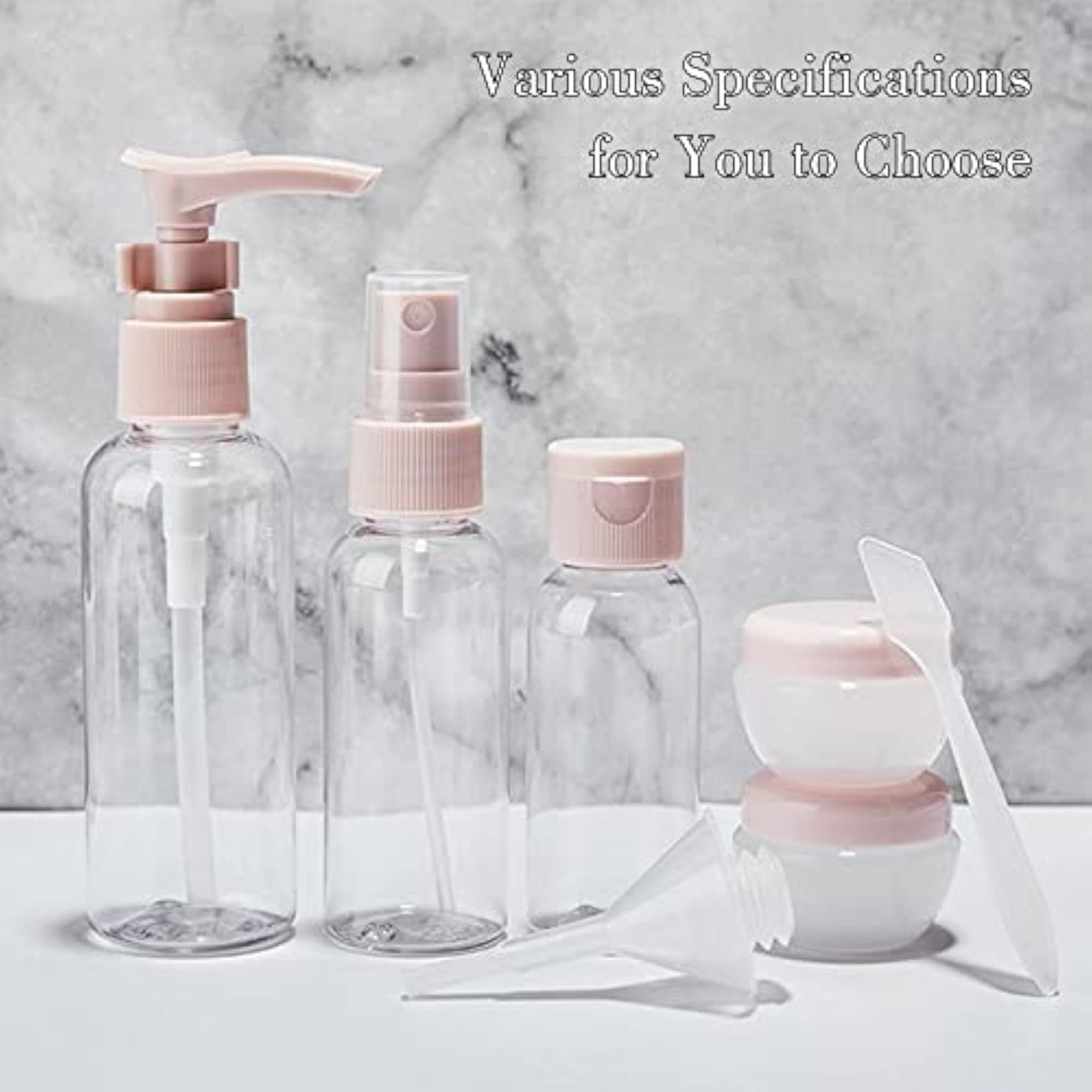 11 Pcs Leak Proof Refillable Travel Size Bottles Set