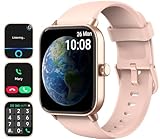 Smart Watch for Women with Alexa, Bluetooth Call & Receive Text, 1.8' Smartwatch Heart Rate SpO2 Sleep Monitor for Android iOS Phone, 5ATM Waterproof Step Calorie Fitness Tracker Watch, 7-Day Battery