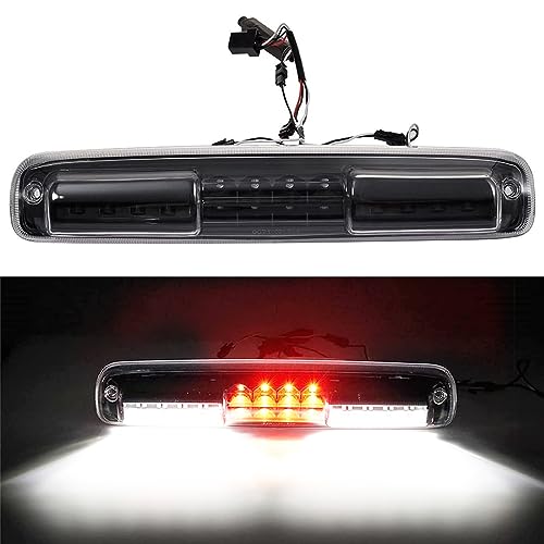 LED 3rd Third Brake Light High Mount Stop light Tail Rear Center Cab Roof Tail Cargo Lamp for 99-06 Chevy Silverado/GMC Sierra 1500 2500 3500, 07 Silverado/ Sierra 1500 2500 3500 HD Classic Clear lens