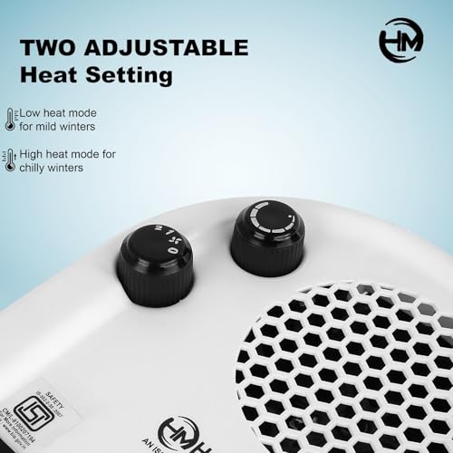 Image of HM 2000 Watt Room Heater|All in One Silent Room Heater|Suitable for Medium and Small Space|Made in India|With 1 Year Warranty|(Pack of 1) (1)