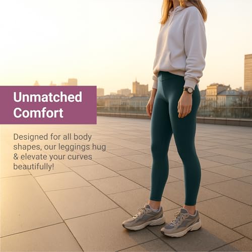 Image of SATINA High Waisted Leggings for Women - Comfortable and Stretchy in Versatile Sizes and Colors