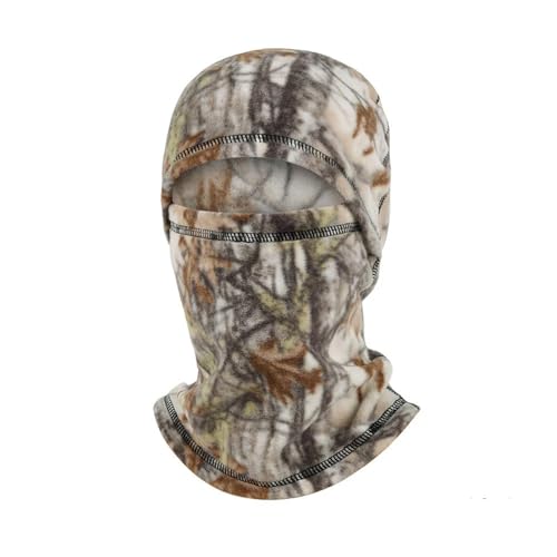 Hasdnker Bufanda Chal Chales Bufandas Gorro De Lana Polar De Invierno para Hombre Y Mujer, Máscara Facial Completa, Forro para Casco Deportivo, Pasamontañas De Esquí, Camuflaje 2