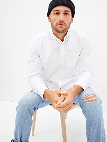 GAP Men's Long Sleeve Oxford Button Down Shirt4