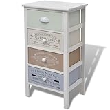 I cassetti con stampe vintage in stile rustico aggiungono fascino rurale al mobile
