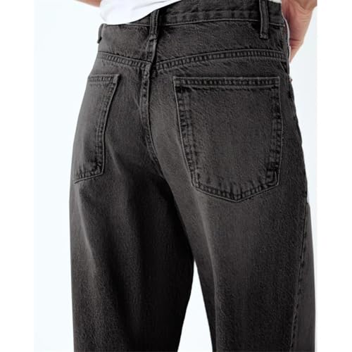 Women's High Waist Wide Leg Jeans Straight Loose Fit Cotton Denim Casual Essential Jeans4