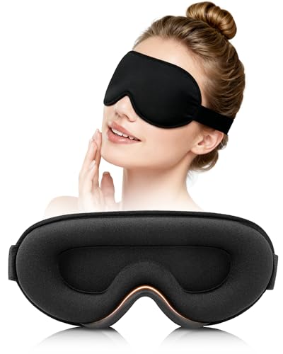 lulir Sleep Mask for Side Sleeper Men Women, 100% Blackout