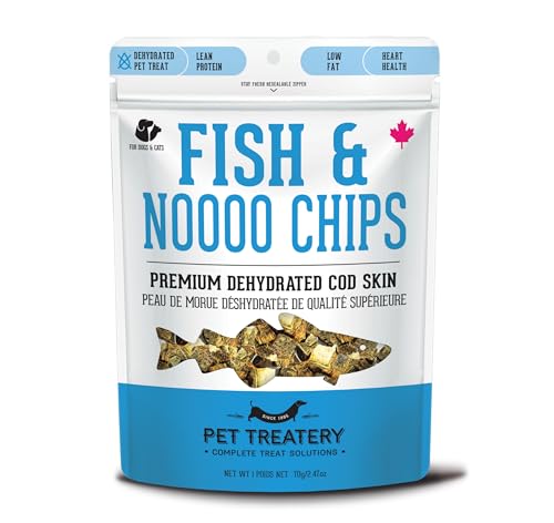 Image of The Granville Island Pet Treatery Dehydrated Cod Skin for Dogs & Cats (2.5 oz, Pack of 1) - Dehydrated Single Ingredient Dog Treats - Natural Dog Treats, Grain Free