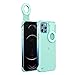 Produktbild Selfie Ring Light Case Kompatibel mit iPhone 12 Pro Max Light Effect Illuminated Led Selfie Luminous Flashlight Phone Case LED-Schutzhülle für Mobiltelefone mit Fülllicht (6,7 Zoll) (Blau)