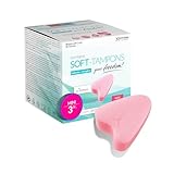 JOYDIVISION Assorbenti interni Soft mini I 3 pezzi I Assorbenti interni senza filo per sport, nuoto e Spa I Spugnette mestruali ultra soft I Inserimento ed estrazione facili I Senza filo