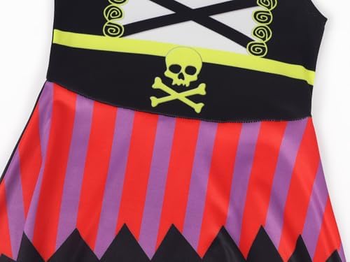 AmzBarley Princess Dress Up for Girls Halloween Pirate Costume 5-6 Years — view 3