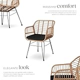 Zoom IMG-2 tectake salottino in rattan set Zoom IMG-2 tectake salottino in rattan set