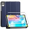 YMYH Hülle für Realme Pad Mini (2022) + 1 Pcs Schutzfolie für Realme Pad Mini hülle – Flip Case Cover Schutzhülle…