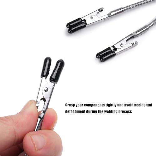 Image of Soldering Helping Hands Clamps,2 Pack Wire Holders For Soldering In Feild,Adjustable Third Hand Tool For Automobile Electronics Soldering
