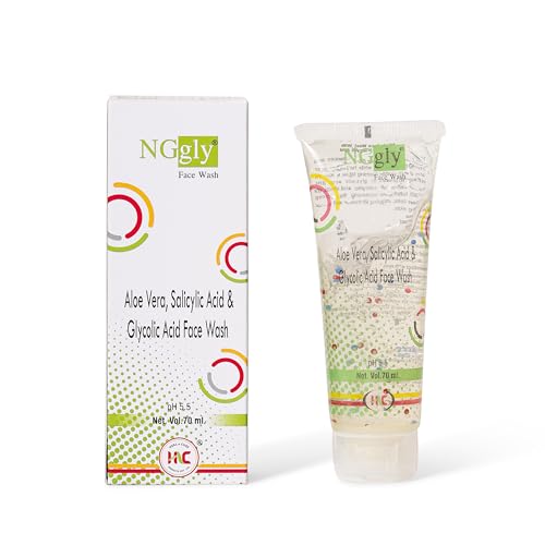 Image of NG Gly Face Wash with Glycolic Acid & Aloe Vera | Deep Cleansing Formula for Acne-Prone & Oily Skin | Controls Excess Oil, Unclogs Pores & Prevents Breakouts | Suitable for Men & Women | Daily Use
