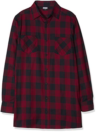 Urban Classics Long Checked Flanell Shirt Camicia