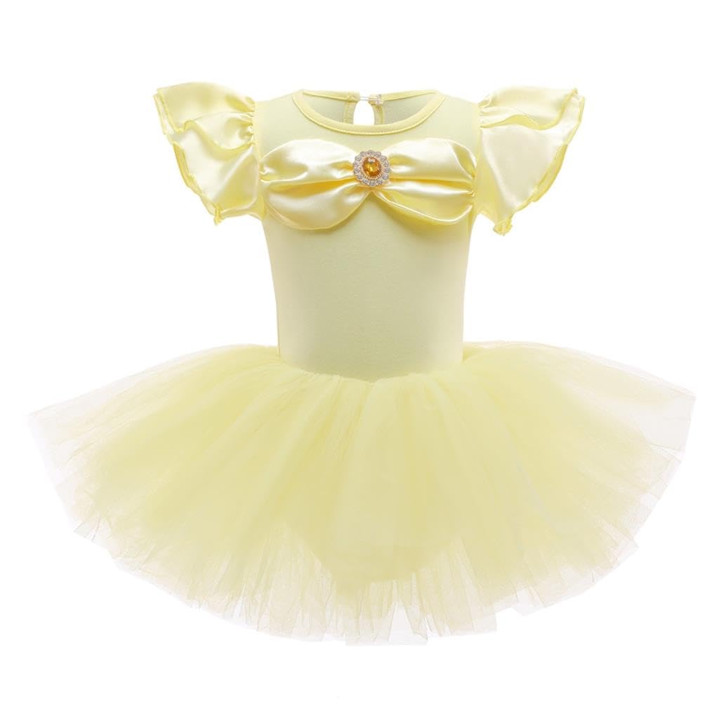 Lito Angels Girls Princess Ballerina Tutu Dress, Yellow, Age 3-4 Years โ image 1