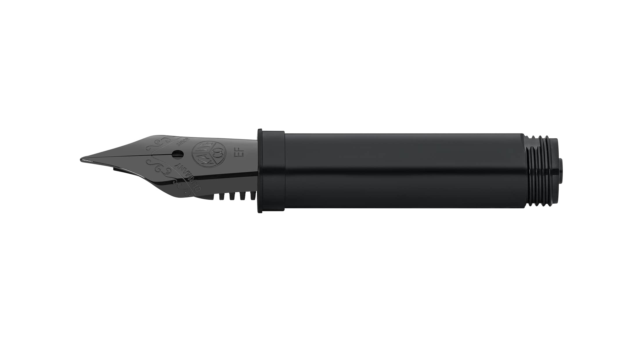 Kaweco Steel Nib Insert 060 with Thread Black for Fountain Pen I for Sport Liliput DIA2 Original Special Student Series I Stainless Steel Black-Plated Nib Replacement I Nib: EF (Extra Fine)