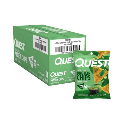 Image of Tortilla Style Protein Chips - 19g Protein - Salsa Verde (8 Bags)