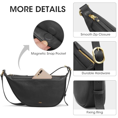 Image of Kattee Leather Crossbody Purses for Women, Small Sling Bag, Women's Shoulder Handbags with Adjustable Strap