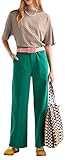 Estilo de cintura: El pantalón tiene un tiro alto que brinda una apariencia elegante y sofisticada, ideal para combinar con blusas y camisas de vestir para un look informal de negocios