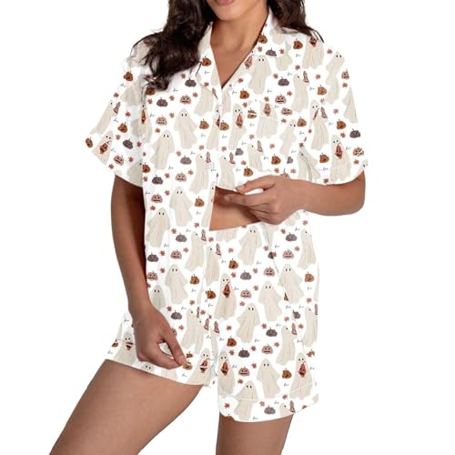 Pyjama en satin graphique pour des soirées d'été douces et fraîches